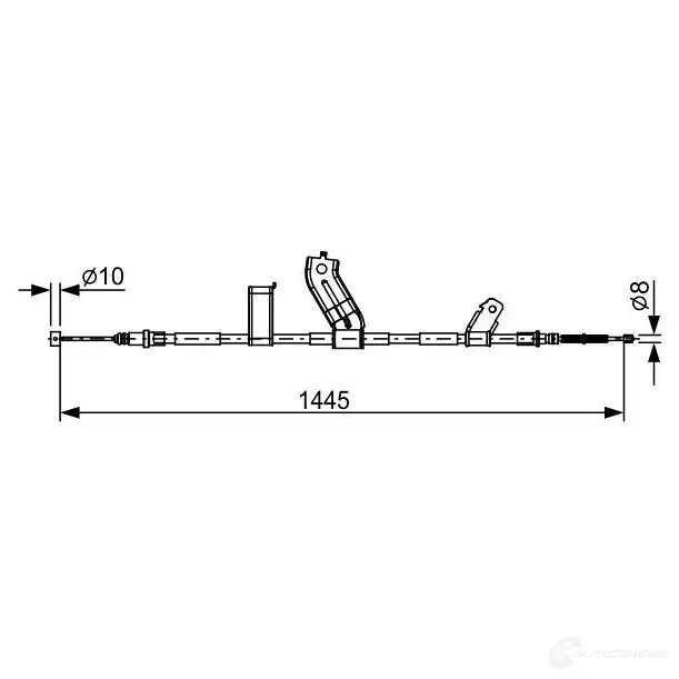 Трос ручника, стояночного тормоза BOSCH 1987482523 355533 BC252 3 W0IUJ