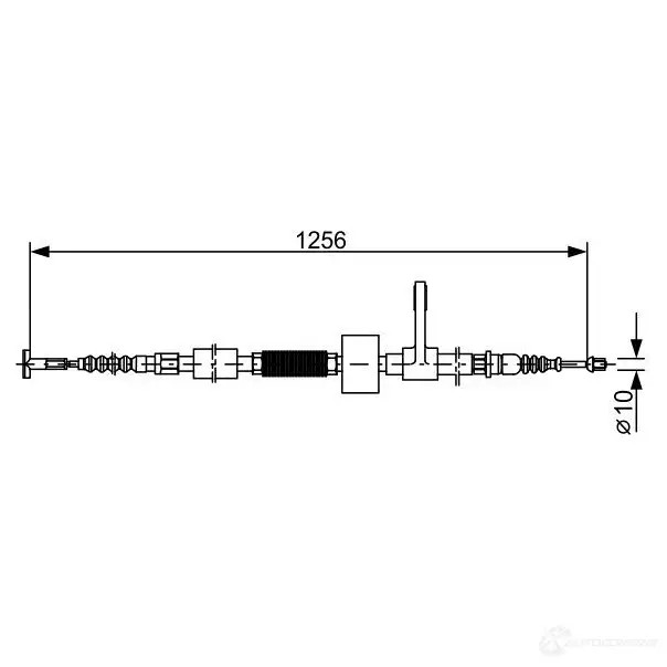 Трос ручника, стояночного тормоза BOSCH B C484 353740 2FAVPE 1987477622