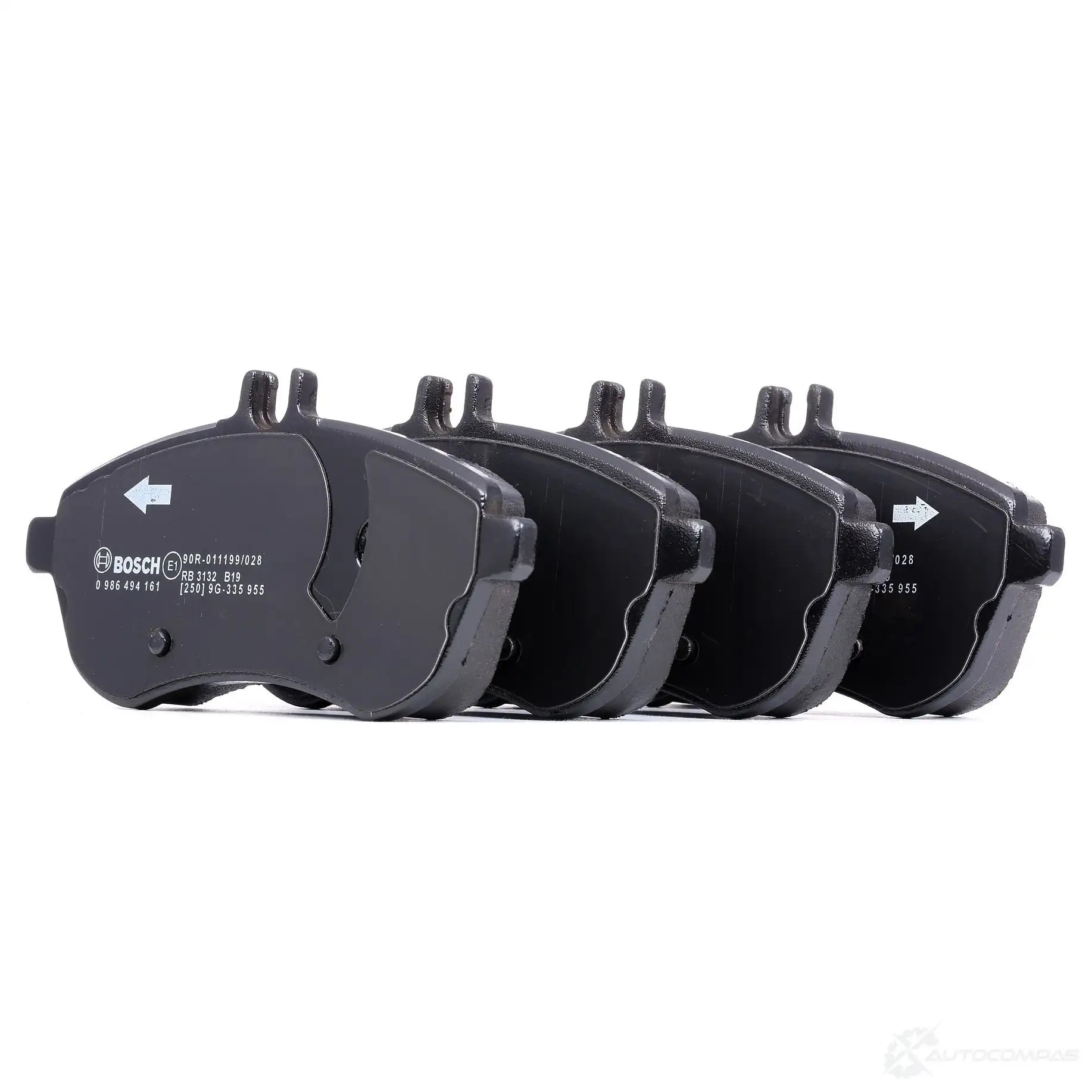Тормозные колодки, комплект BOSCH 24306 0986494161 8451D134 342158