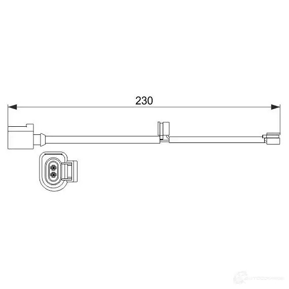 Датчик износа тормозных колодок BOSCH INDO85H 351529 AP8 59 1987473531