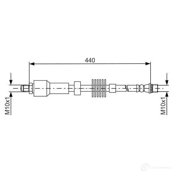 Тормозной шланг BOSCH BH 1572 NEBAV 1987481688 354781