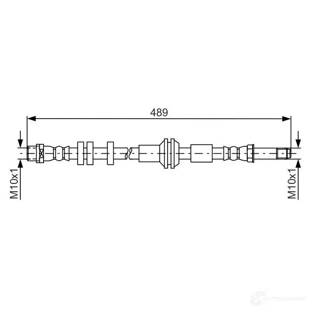 Тормозной шланг BOSCH 1987481691 BH1 575 GBK3Y2B 354784