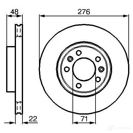 Тормозной диск BOSCH BD1 20 338759 0986478140 S55YE