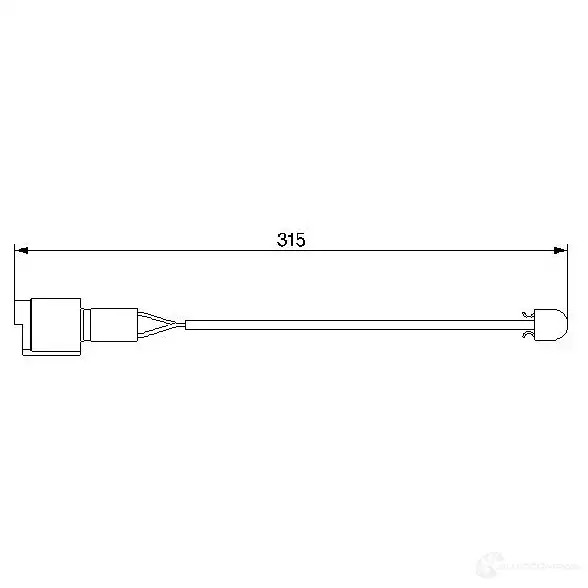 Датчик износа тормозных колодок BOSCH 352224 AP203 95 1 1987474951