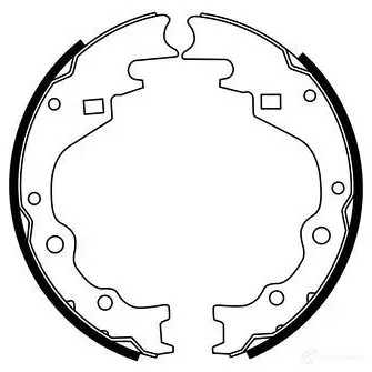 Барабанные тормозные колодки, комплект BOSCH 0986487788 BS1008 341839 E1 90R-01489/233