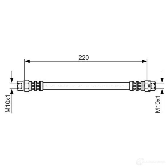 Тормозной шланг BOSCH 1987476175 B H748 N434BLZ 352716