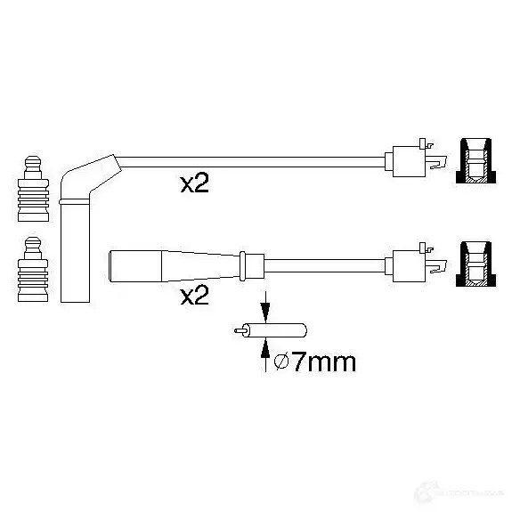 Высоковольтные провода зажигания, комплект BOSCH 0986356940 B 940 335696 YYEDBE