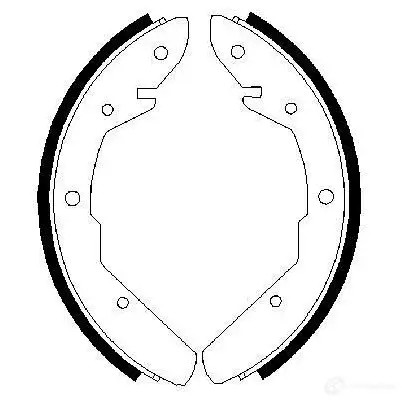 Барабанные тормозные колодки, комплект BOSCH BS7 85 CN05U 341617 0986487535