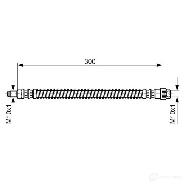 Тормозной шланг BOSCH B H372 353074 1987476679 WL05J
