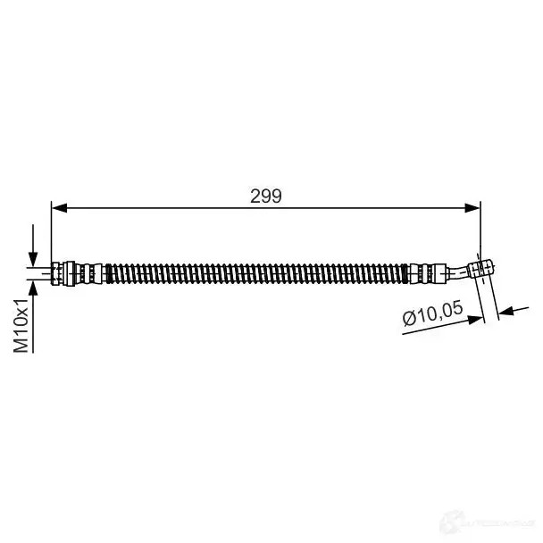 Тормозной шланг BOSCH BH12 79 1987481391 354490 SPBLUP