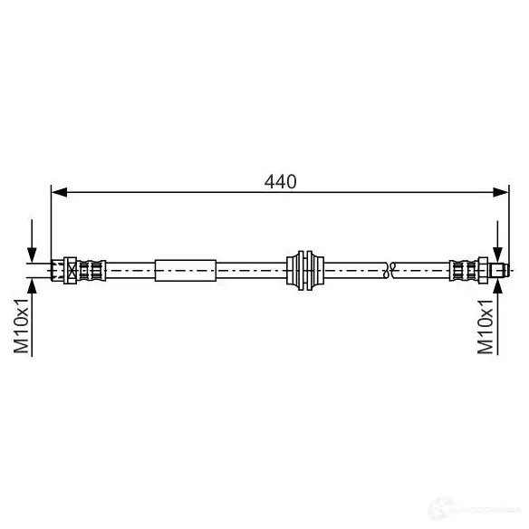 Тормозной шланг BOSCH B H880 353167 UDJEME 1987476808