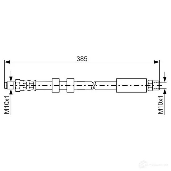 Тормозной шланг BOSCH OXN189R BH10 09 354234 1987481117