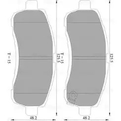 Тормозные колодки, дисковые, комплект Bosch PTS2VK1 1193488448 0 986 AB2 275 B P2275