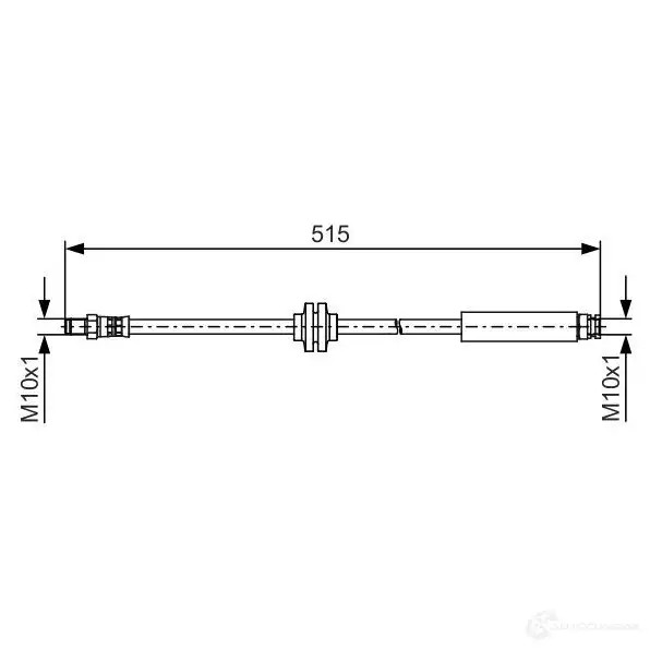 Тормозной шланг BOSCH M80F4 354579 B H1369 1987481483