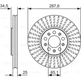 Тормозной диск Bosch BD76 6 340082 PFAW4I8 0 986 479 914