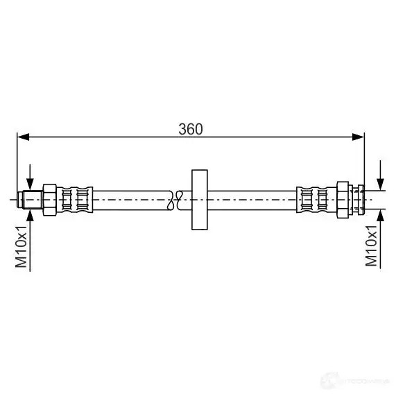 Тормозной шланг BOSCH 1987481017 354143 IL08IE BH 909
