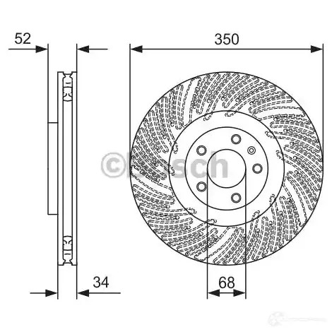 Тормозной диск BOSCH EVTC8W BD244 7 0986479d26 340301