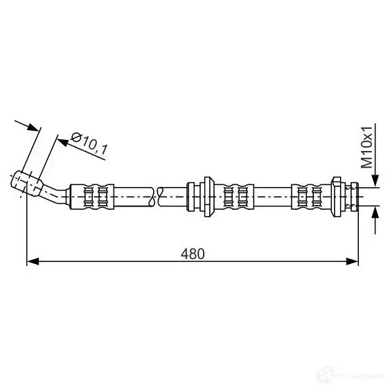 Тормозной шланг BOSCH 1987476802 528S561 B H477 353165