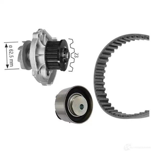Комплект ремня грм с водяным насосом BOSCH OA75OM 6021498 1987948889 WASSE RPUMPEN-SET