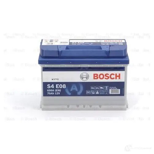 Аккумулятор 70 ач 650 а 12 в efb 278x175x190 BOSCH 0092S4E080 12V 650A 70AH 304185 S4 E08
