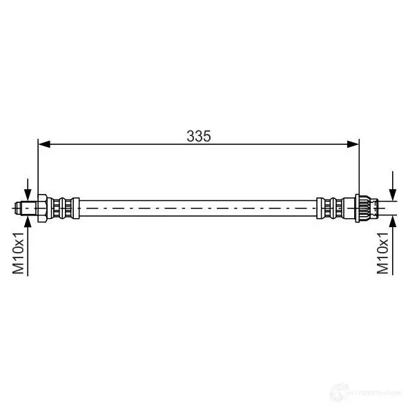 Тормозной шланг BOSCH BH59 9 CQYJGLU 353275 1987476955