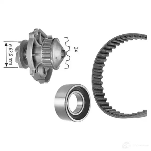 Комплект ремня грм с водяным насосом BOSCH 357623 WASSERPUMPEN-SET 8 799 1987948799