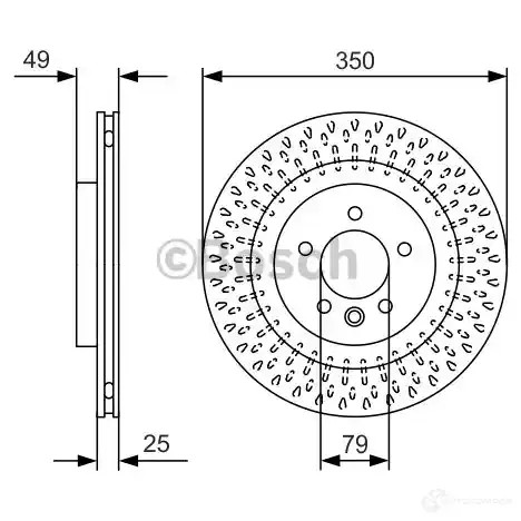 Тормозной диск BOSCH 0986479d31 340306 RRL5JE B D2452