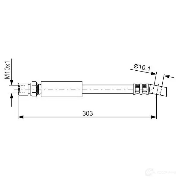 Тормозной шланг BOSCH 1987476426 352878 OJGSU B H136
