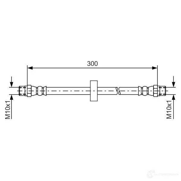 Тормозной шланг BOSCH 352758 1987476226 BH 077 H73U1ES