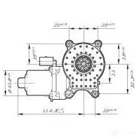 Мотор стеклоподъемника BOSCH f006b40703 4N S2TC 367569 4047025217378