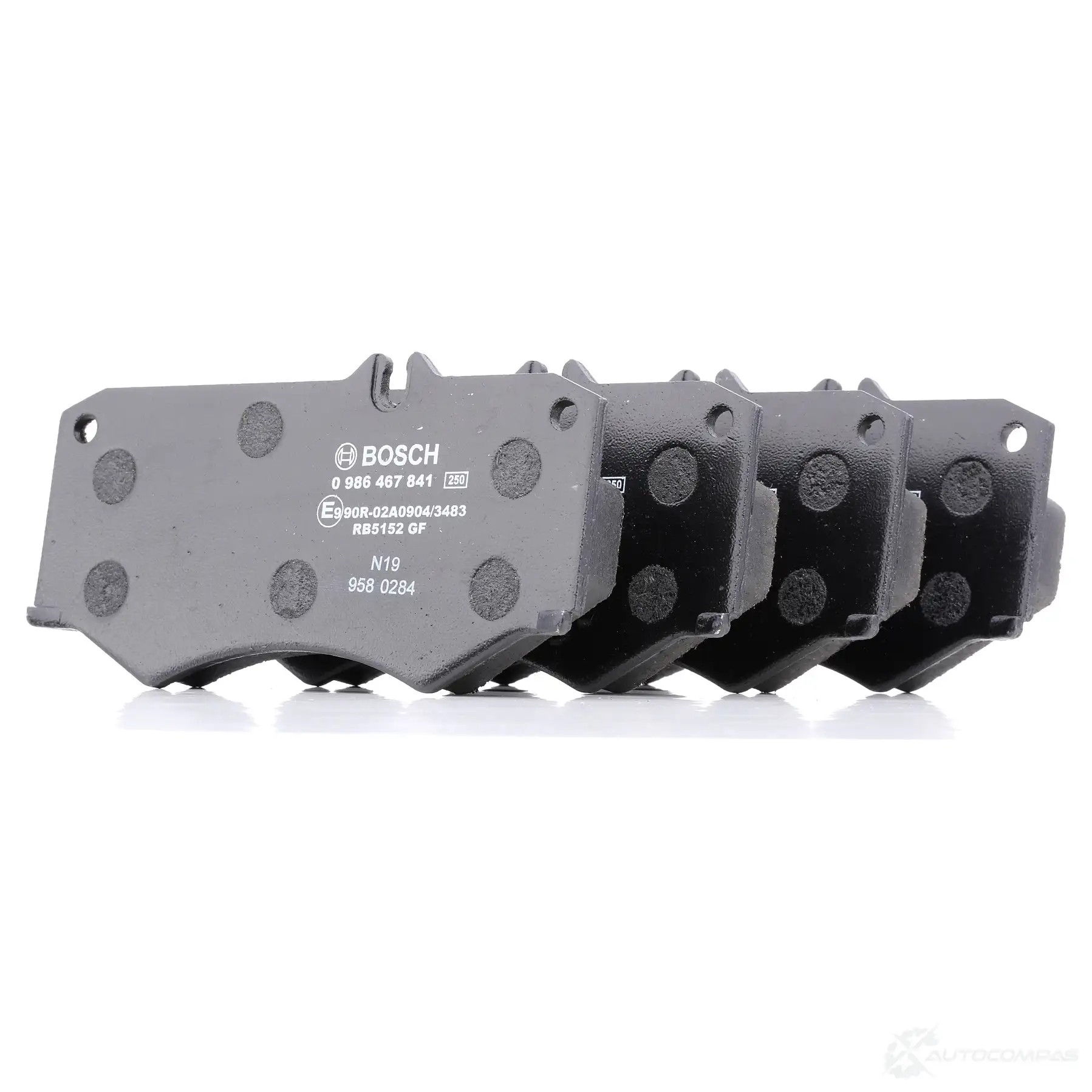 Тормозные колодки, комплект BOSCH 337947 29 784 7828D927 0986467841