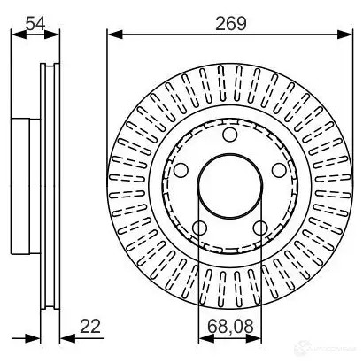 Тормозной диск BOSCH PB0PXB BD17 29 340185 0986479a42
