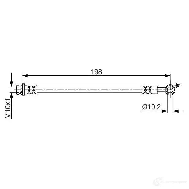 Тормозной шланг BOSCH YU5AIT 354806 BH159 7 1987481713