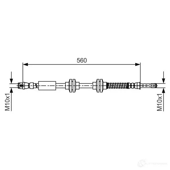 Тормозной шланг BOSCH 354757 B H1548 1987481664 P37EK