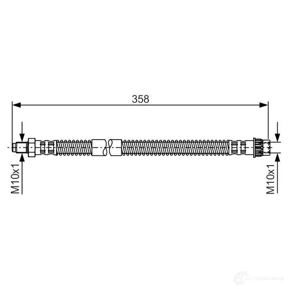 Тормозной шланг BOSCH JJEPOP 354268 1987481152 BH 1044