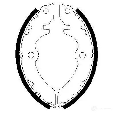 Барабанные тормозные колодки, комплект BOSCH 0986487345 1193481071 BS5 95 HQ73O6