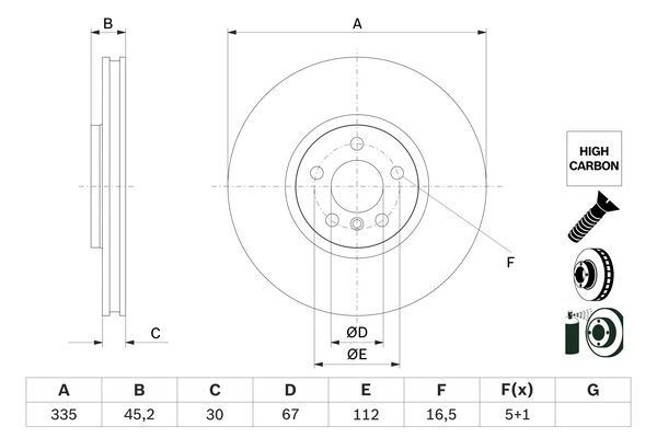 Тормозной диск BOSCH 0 986 479 H10 4 J706 1440044705