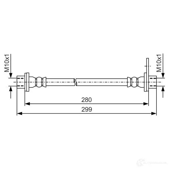 Тормозной шланг BOSCH 1987481440 2DORC7 354538 BH1 328