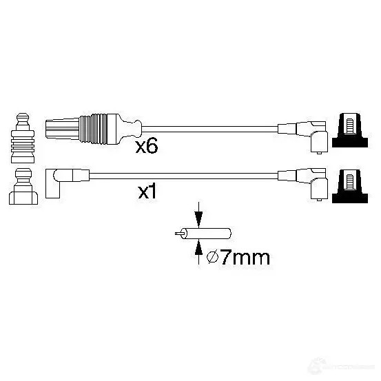 Высоковольтные провода зажигания, комплект BOSCH 335720 0986356965 B 965 QQYXWV