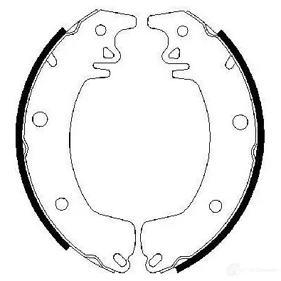 Барабанные тормозные колодки, комплект BOSCH X6EOS 0986487378 341546 B S628
