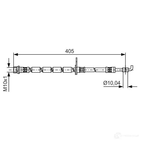 Тормозной шланг BOSCH BH14 09 354619 1987481523 2X427O