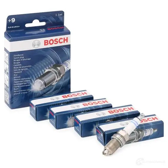 Свеча зажигания никелевая BOSCH FLR 8 LDCU+ 0242229878 1193443572 FLR 8 LD+U