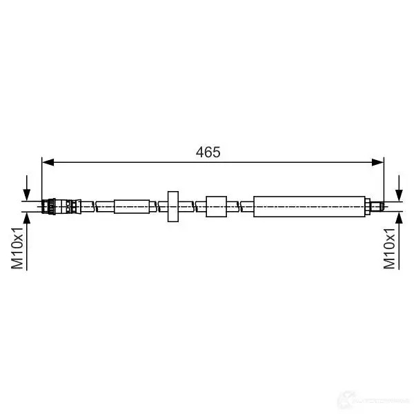 Тормозной шланг BOSCH BH 1395 1987481509 354605 D94VEW