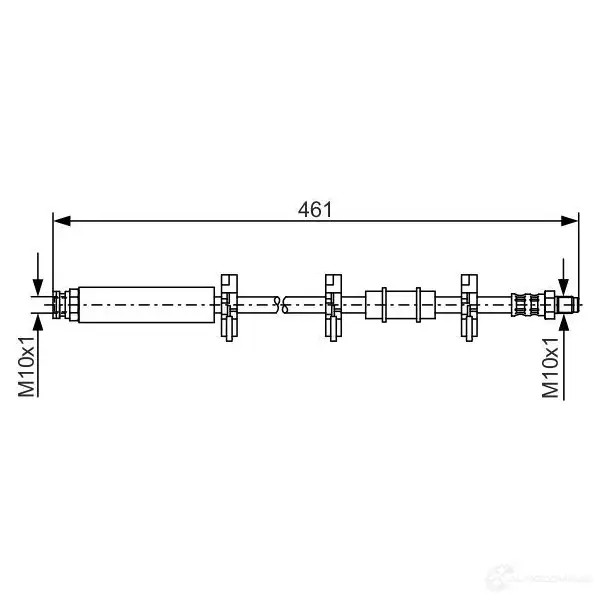 Тормозной шланг BOSCH 45KGUT4 B H158 1987476463 352908