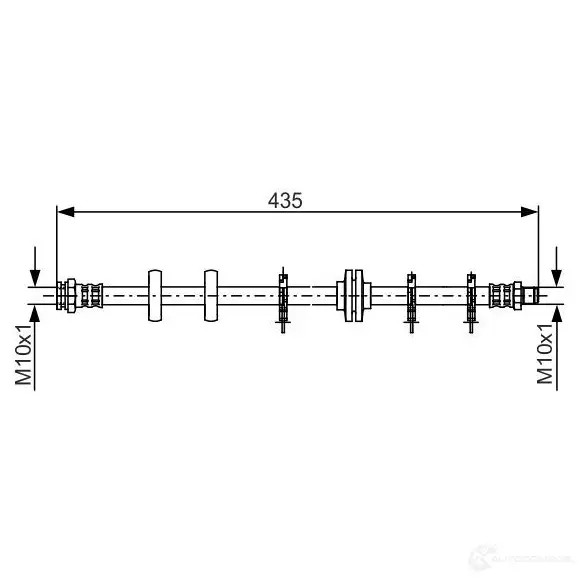 Тормозной шланг BOSCH BH1 081 9CBIJR1 1987481189 354301