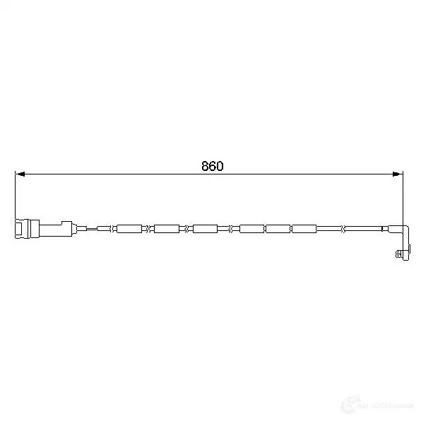 Датчик износа тормозных колодок BOSCH UASDR 1987474922 352202 AP18 0