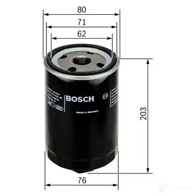 Масляный фильтр BOSCH P 3338 0451103338 72183 329236