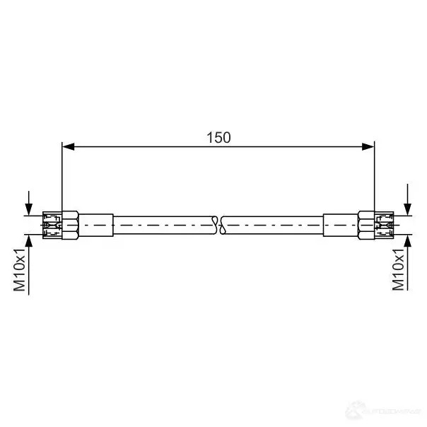 Тормозной шланг BOSCH 28IA5 352688 BH0 67 1987476143