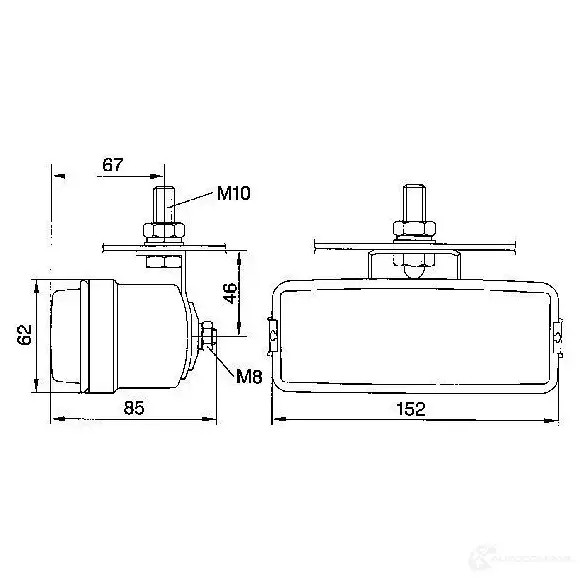 Противотуманная фара, противотуманка птф BOSCH 1423138529 3165141087222 H AUL0 0305555001