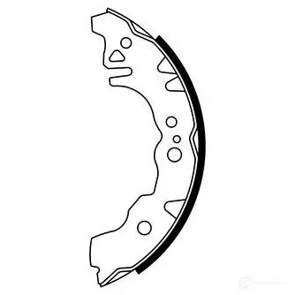 Барабанные тормозные колодки, комплект BOSCH BS1003 0986487783 E1 90R-01489/244 341834